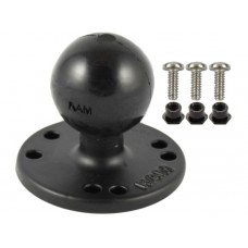 1.5" Ball Round Base with APMS hole pattern and Hardware for Garmin GPSMAP and Fishfinders