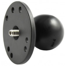 2.5" Round Base with 1.5" Ball and 1/4" -20 Threaded Stud