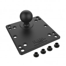 VESA Base Plate with 75mm and 100mm Holes with 1.5" Ball