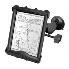 Double Suction Cup EFB Mount with Tab-Tite™ Universal Holder for Apple iPad with Heavy Duty Case