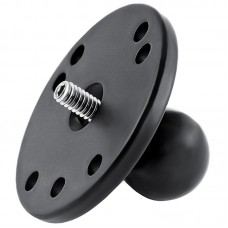 Round Base with 1" Ball and Camera Mount Threaded Stud