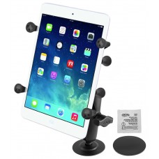 Adhesive Flex Mount with Universal X-Grip® Holder with 1" Ball for 7" Tablets